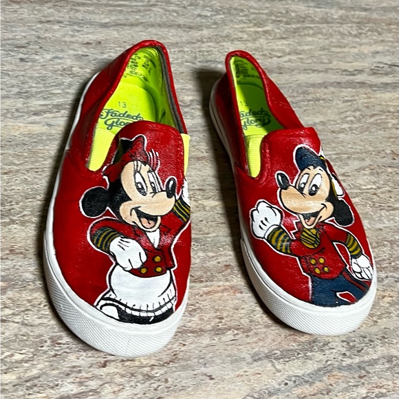Faded Glory Shoes Disneys Mickey Mouse Slip On Sneakers By Faded Glory Poshmark